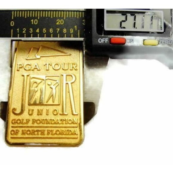 Money Clip Jr PGA Tour 1999-2000 Golf Foundation N Florida Gold T Cash ID Holder - Picture 5 of 8
